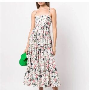 Cinq à Sept, Gavin Floral Print cotton Maxi dress. Size 8
